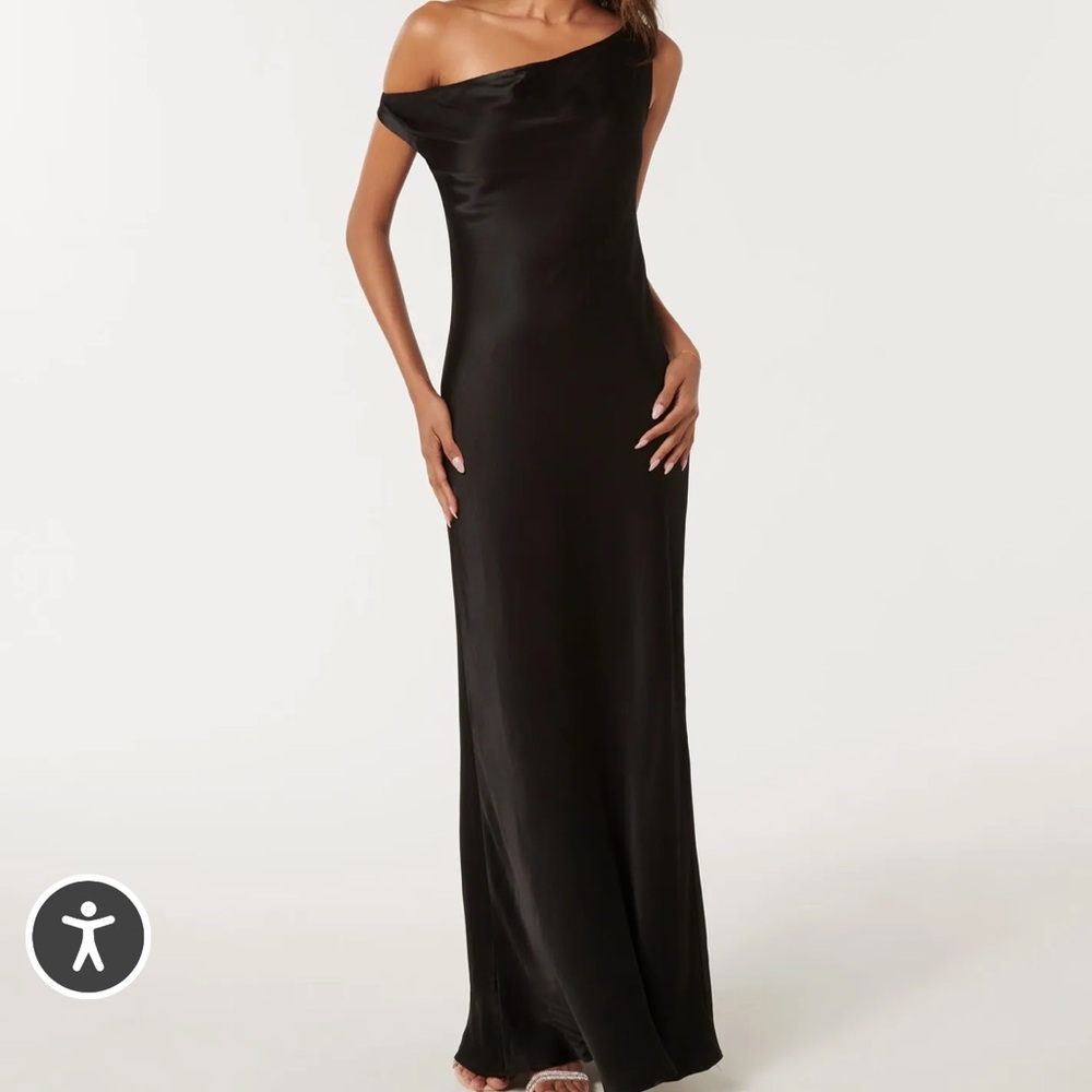 Ever New Black off the shoulder maxi dress